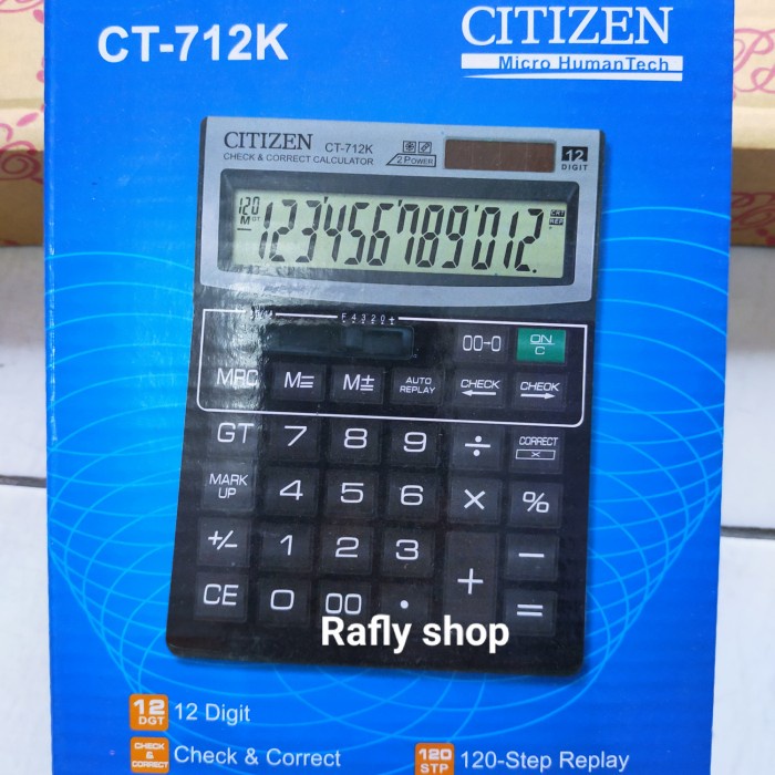 

FREE ONGKIR kalkulator citizen 712/kalkulator besar/kalkulator dagang