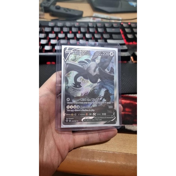 Lugia V - 186/195 - Alternate Art Ultra Rare Sword & Shield: Silver T