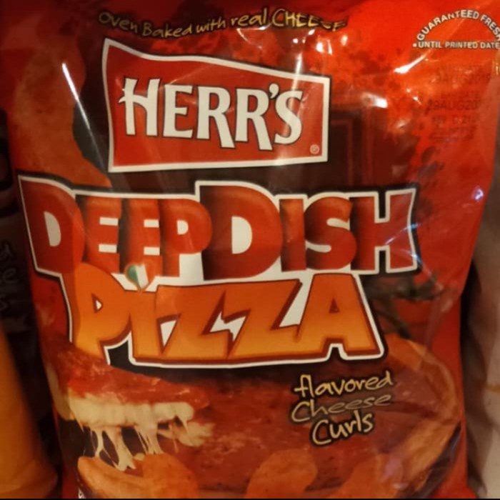 

Herr's deepdish pizza 7oz curl snack ciki