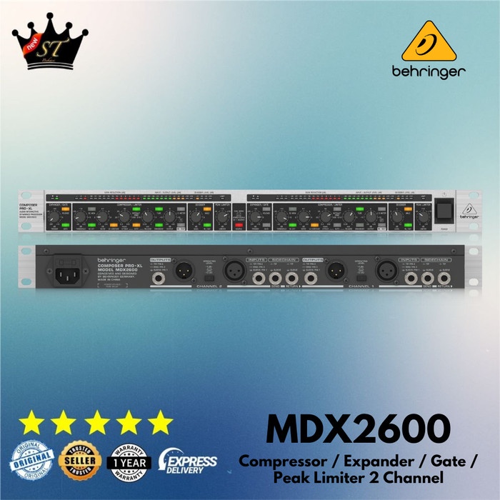 Sound Behringer Composer Pro-Xl Mdx2600 Compressor / Peak Limiter / Gate