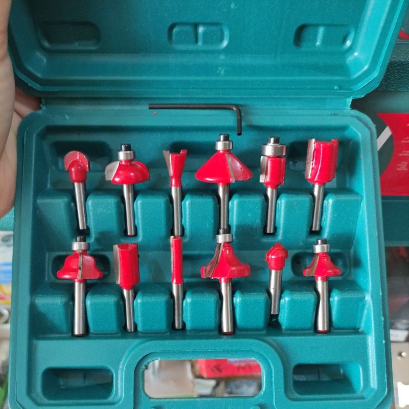 Mata Router Profil Trimmer Bit set 12 pcs MailTank