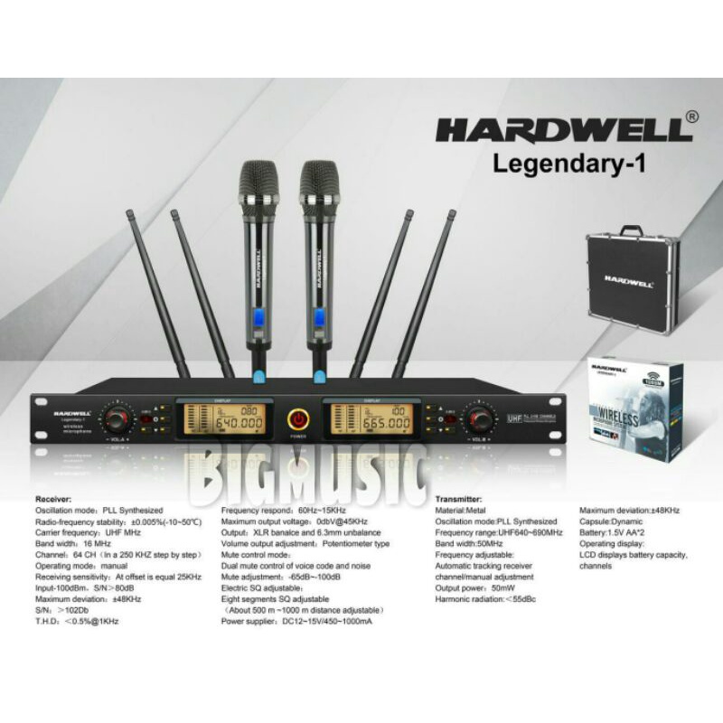 Mic Wireless Hardwell Legendary 1 Original