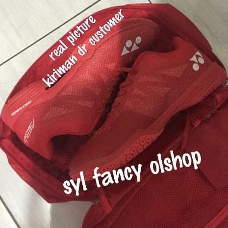 SEPATU YONEX AERUS 3 RED OLAHRAGA BADMINTON BULUTANGKIS LCW