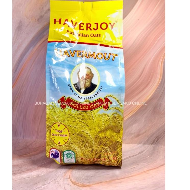 

✨12.12✨ COD Haverjoy Havermout Rolled Oat Kuning 1 kg / australian oat / oatmeal serbuuu !