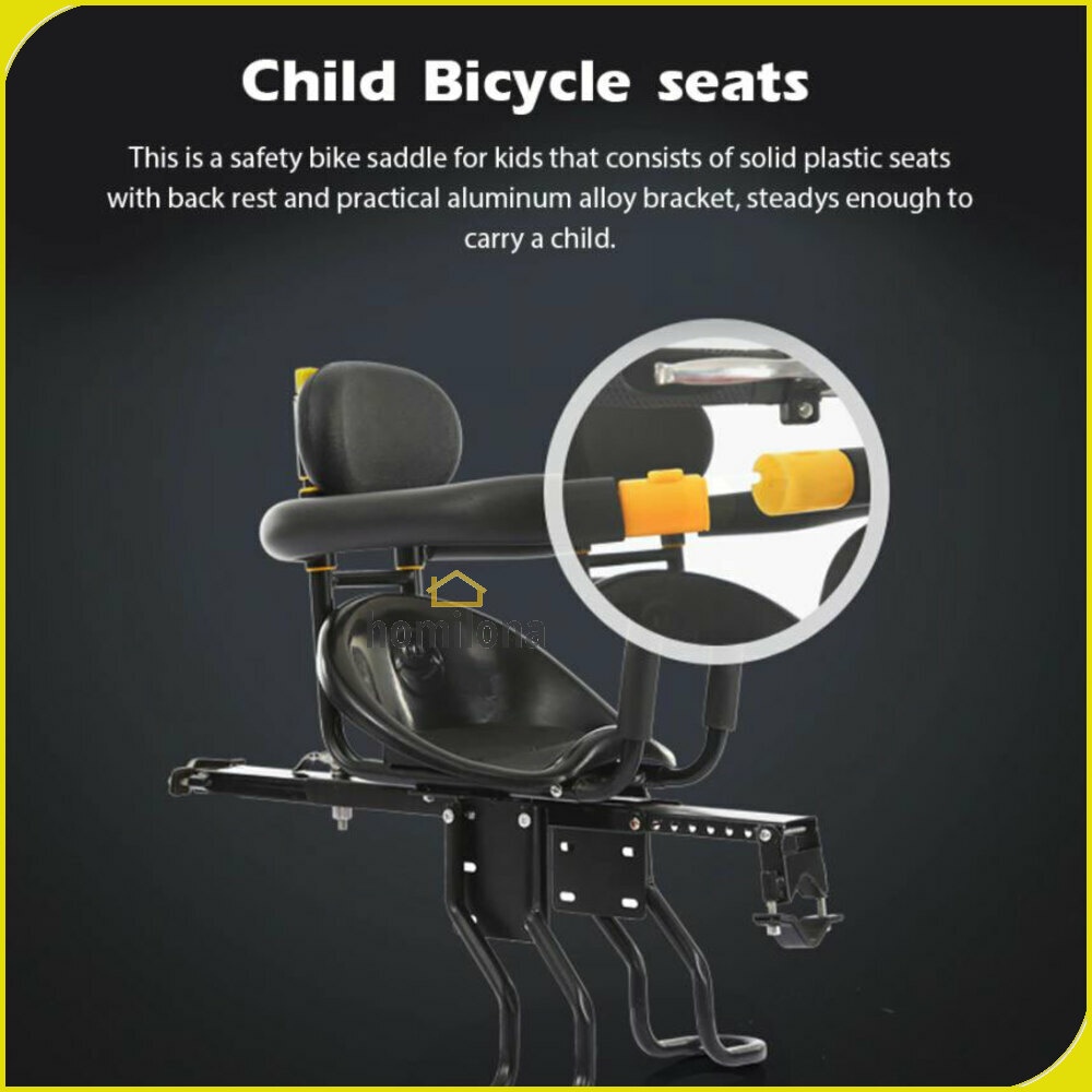 TaffSPORT Boncengan Depan Anak Sepeda Child Safety Front Seat - Z1 - Black