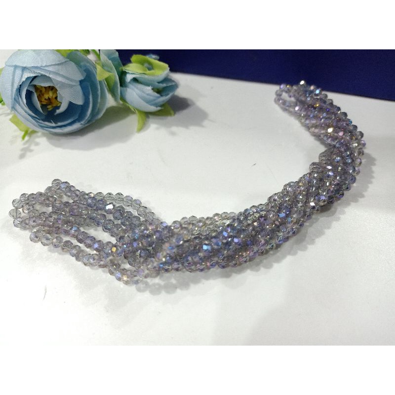 1renceng mote kristal 4m manik kristal buat baju