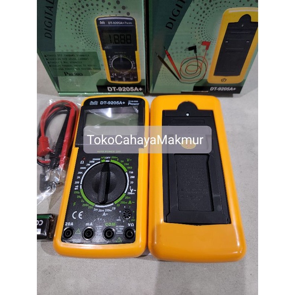 Digital Multimeter DT-9205A+ / Avometer Digital / Multiteser Digital DT9205A+