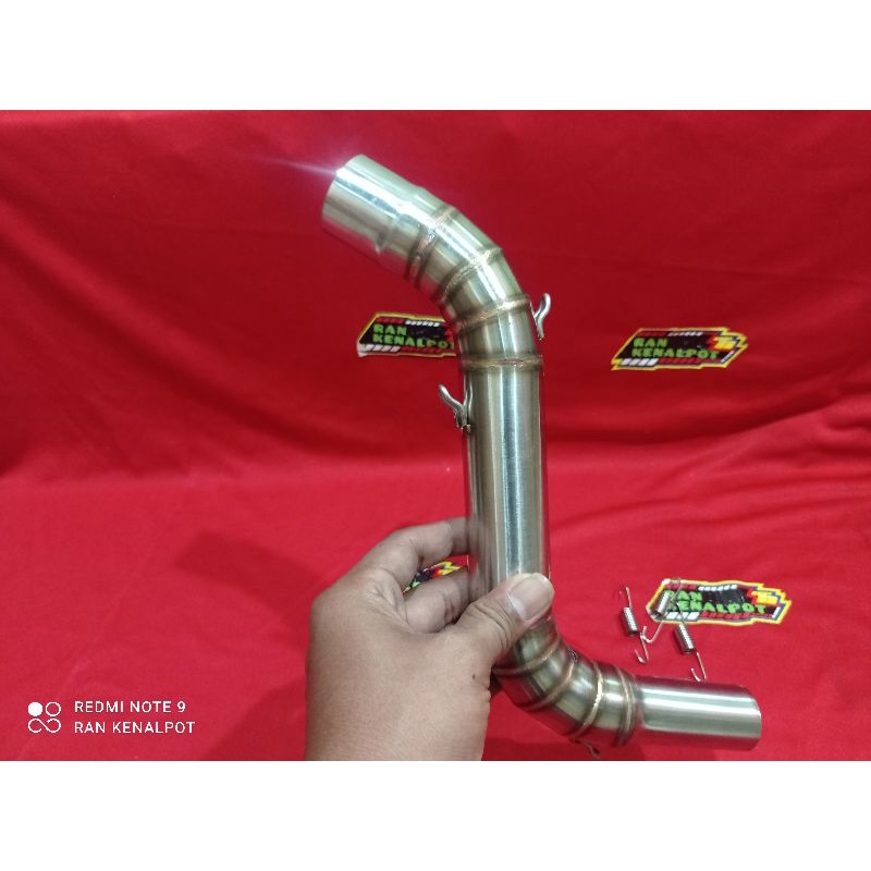 Leter s Slip on Leheran knalpot cobra sunmori all matic Beat Vario Mio Nmax Aerox  inlet 38/50 mm