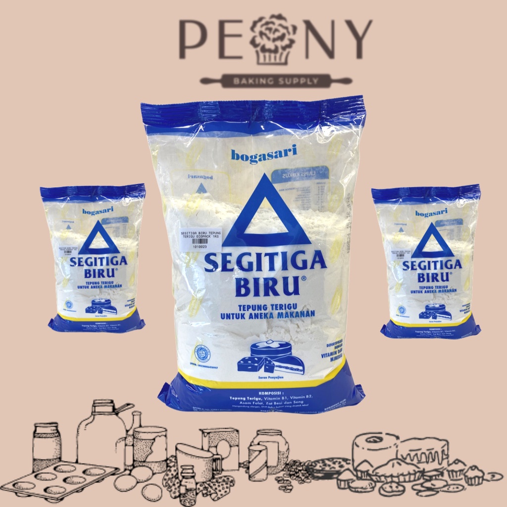 SEGITIGA BIRU TEPUNG TERIGU ECONOMY PACK 1 KG