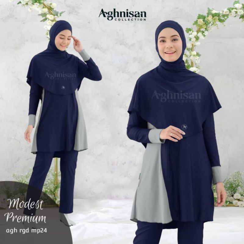 baju renang muslimah aghnisan modest premium