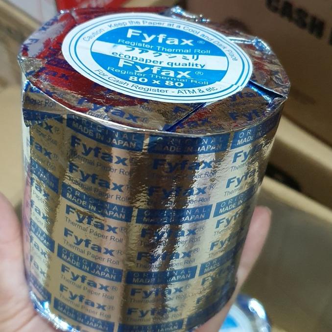 

THERMAL PAPER ROLL FYFAX 80X80 80 X 80 KERTAS ATM KASIR