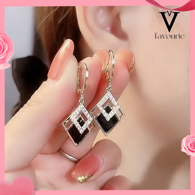 CODRhombus bentuk minyak Drop anting-anting modis anting-anting High-end-FA