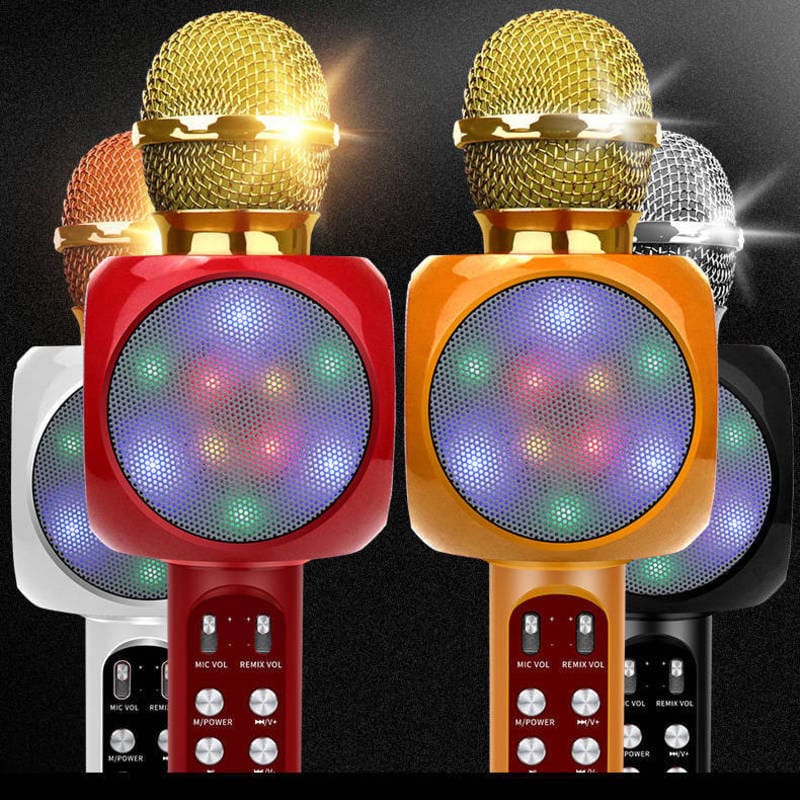 【33LV.ID】Mic WS1816 Wireless Karaoke Bluetooth LED RGB Speaker