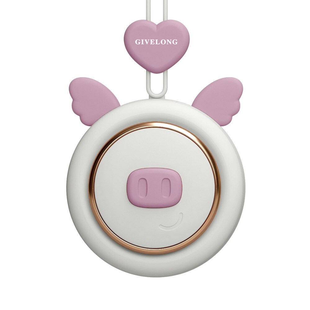 GIVELONG Kipas Angin Kalung Portable Bladeless Fan Neck Model Cute Pig - GL101