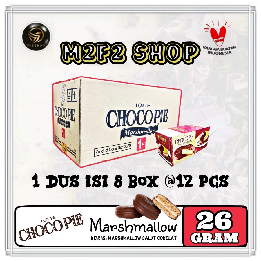 

Lotte Biskuit Choco Pie Marshmallow - 26 gr (Kemasan Karton)
