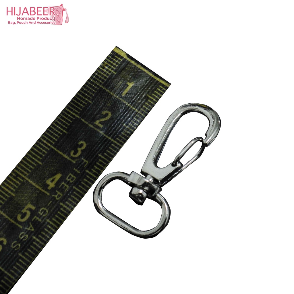 Pengait Tas Kaitan Cantelan Kunci Nikel 1,5cm /10pcs