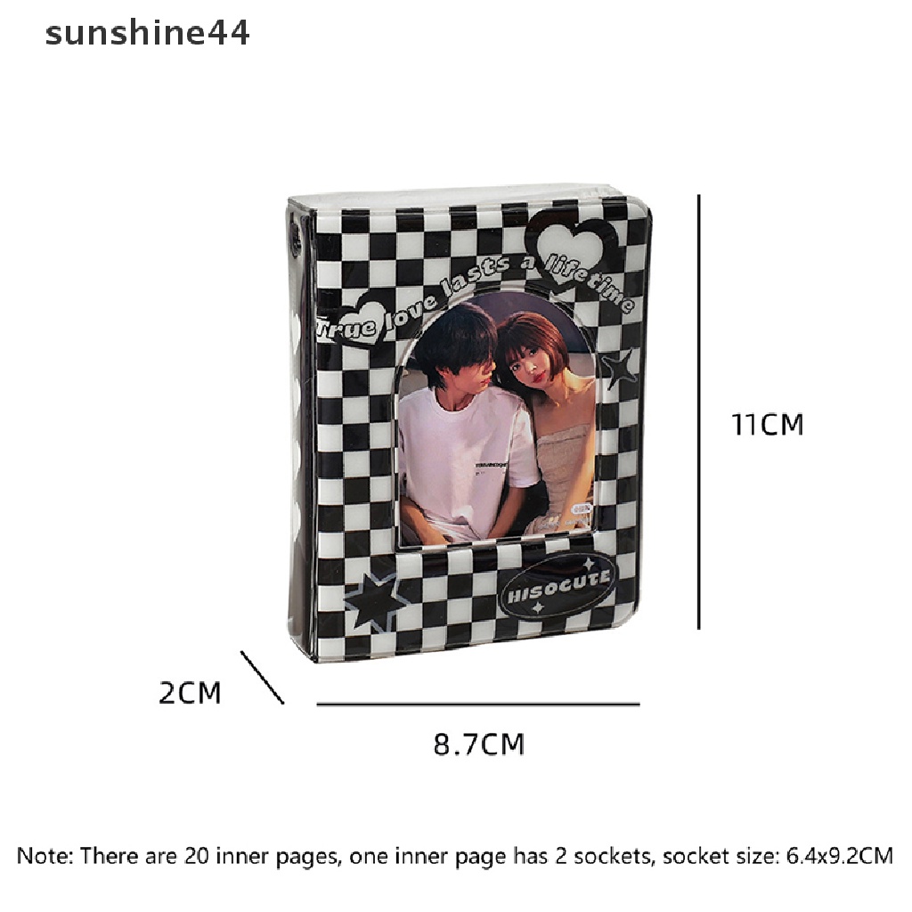 Sunshine Album Foto Polaroid 3 &quot;Gaya Retro Warna Hitam