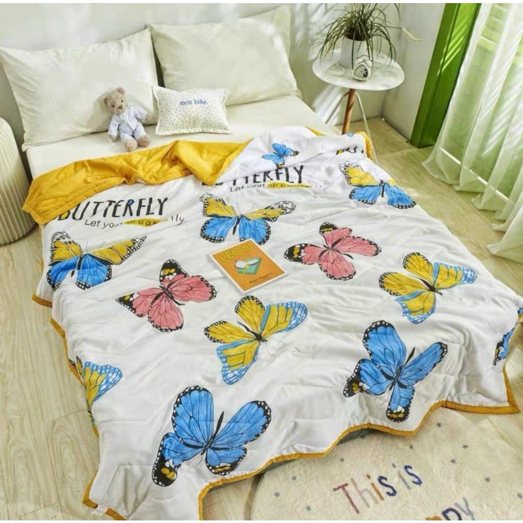 Selimut Bedcover Korean New Design Ukuran 200x230 Motif Aesthetic