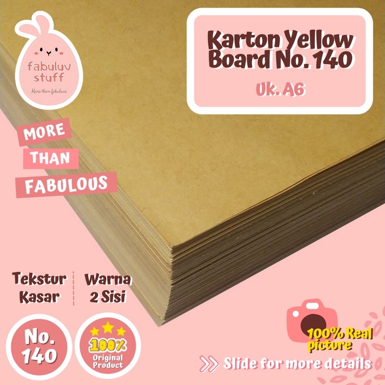 

Karton Yellow Board No. 140 A6 Kul banget BA