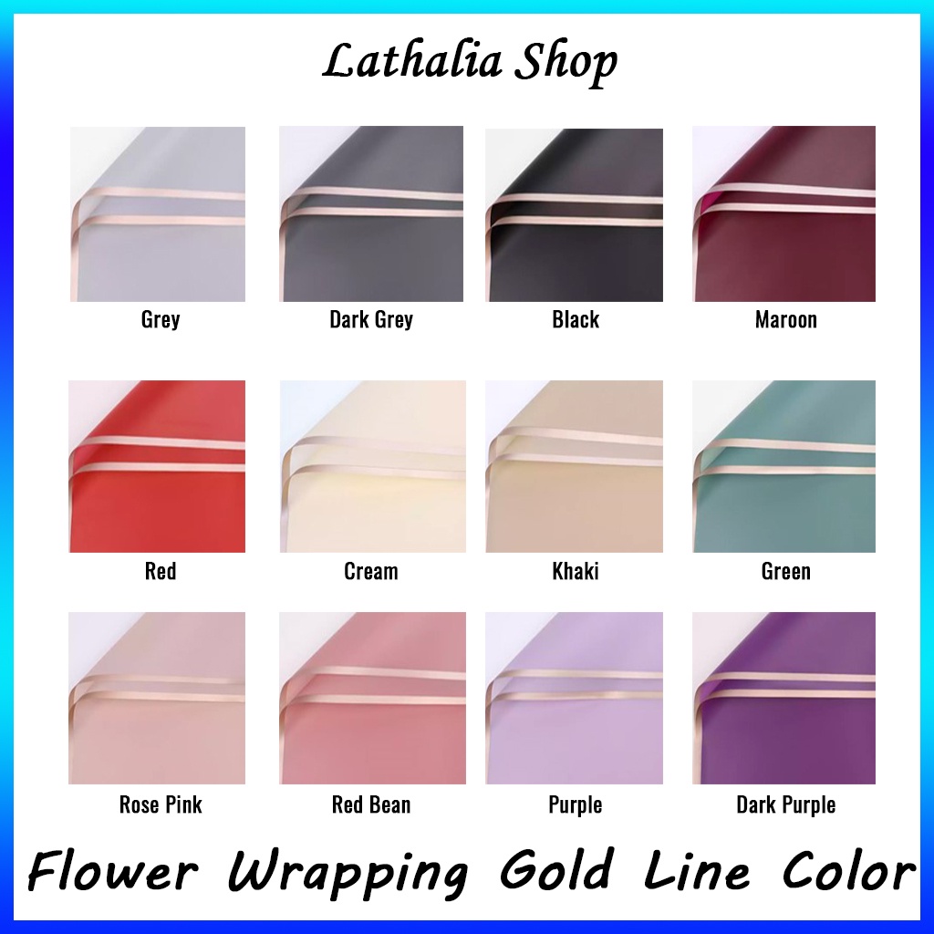 Kertas Bucket/Wrapping Paper Gold