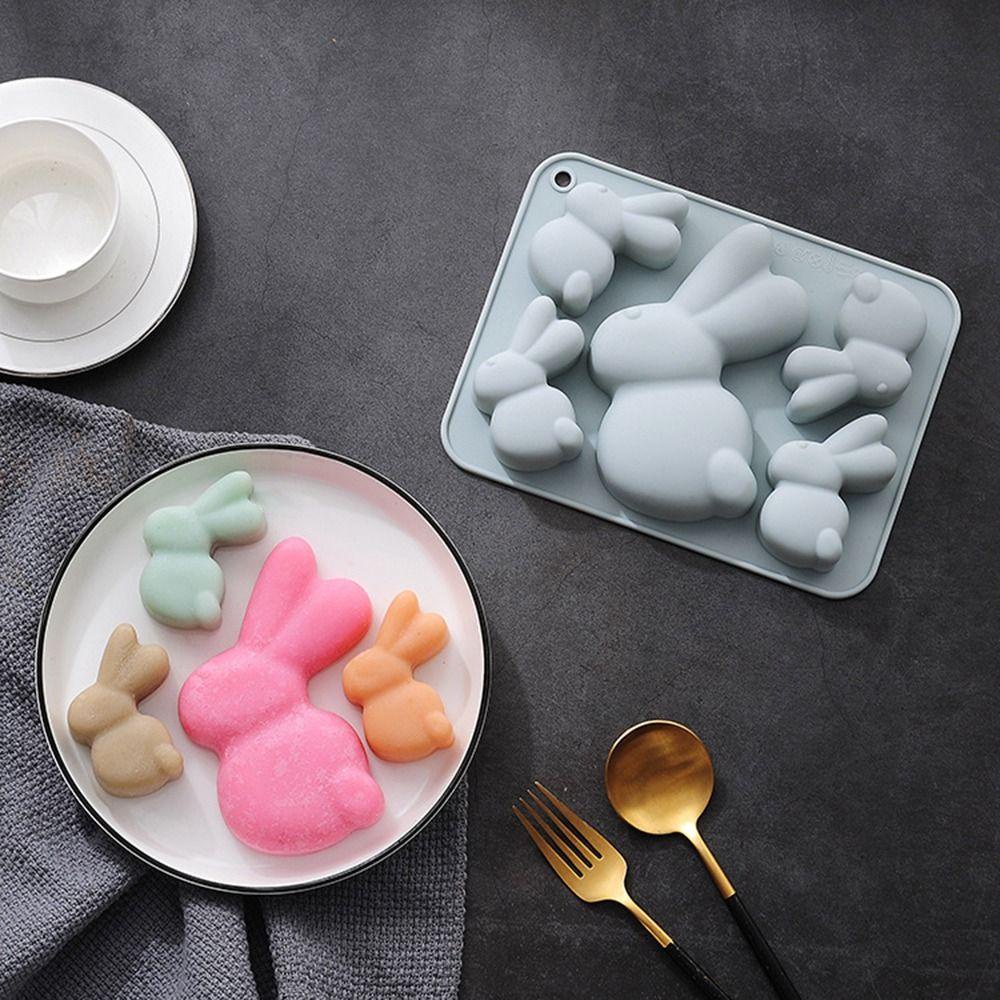 Solighter Easter Day Alat Kue Love Heart Soap Mold Baking Pan Cetakan Silikon