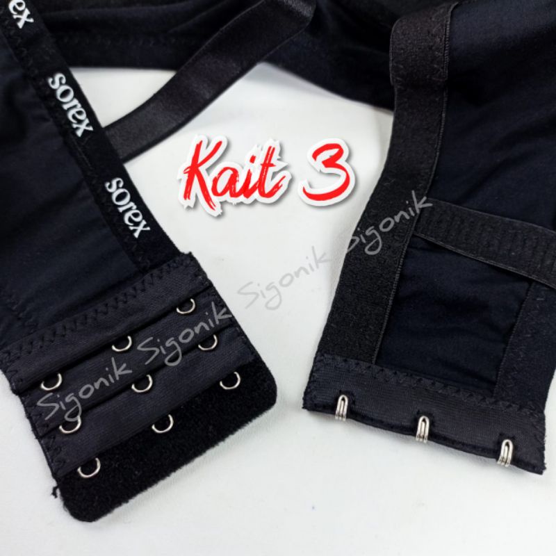Bra BH Busa Wanita Dewasa Sorex Tipe 17233 Size 36 38 40 42 Cup C Kait 3 Tanpa Kawat Original Besar Jumbo Big Size Full Coverage Pengait Super Soft Polos Polyester Adem Melar Murah Best Seller Sigonik