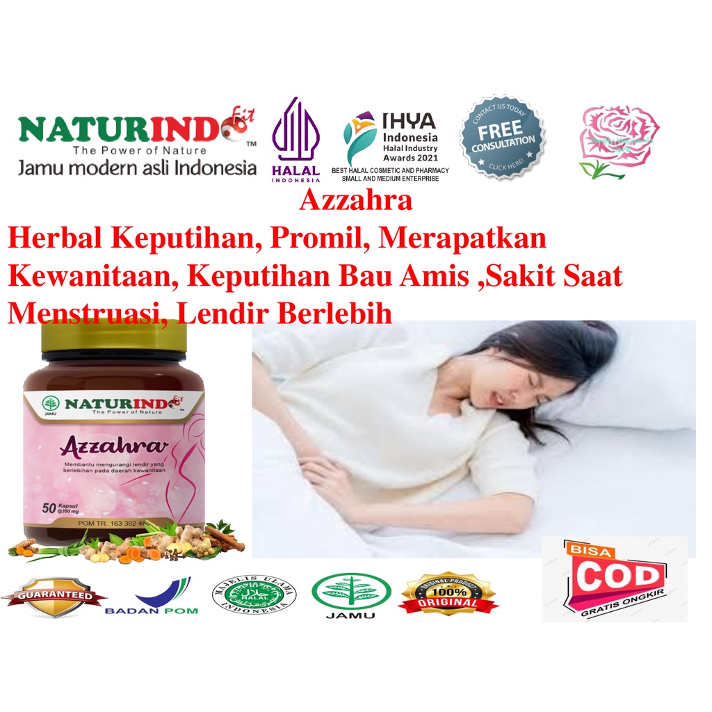 Obat Herbal Keputihan membadel mengurangi bau tidak sedap efek KB gejala miom dan kista program hami
