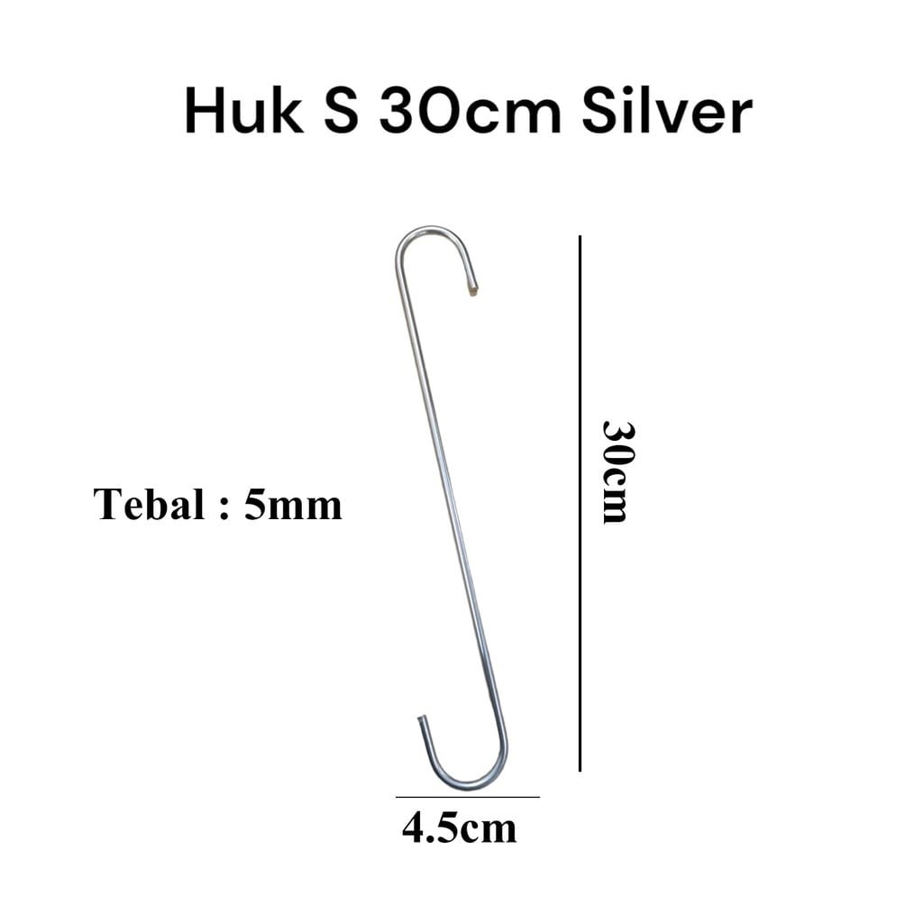 Hook Cantolan S Stainless Steel Ukuran 30cm - harga/pc