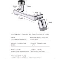 Sambungan Kran Washtafel Splash Filter Faucet Connector Extender Spray