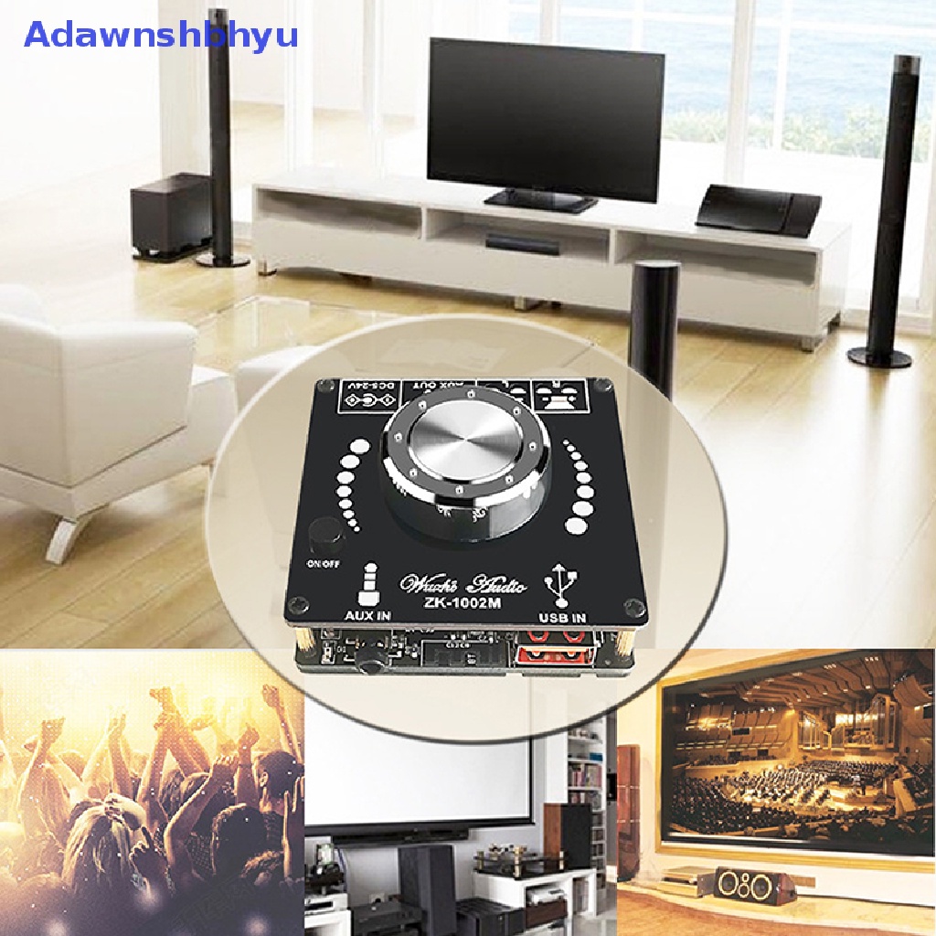 Adhyu ZK-1002M 100W+100W Bluetooth 5.0 Power Audio Amplifier Board Stereo Amplificador ID