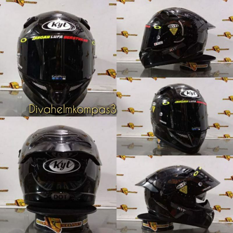 Helm Kyt K2 Rider K2R Solid Paket Ganteng
