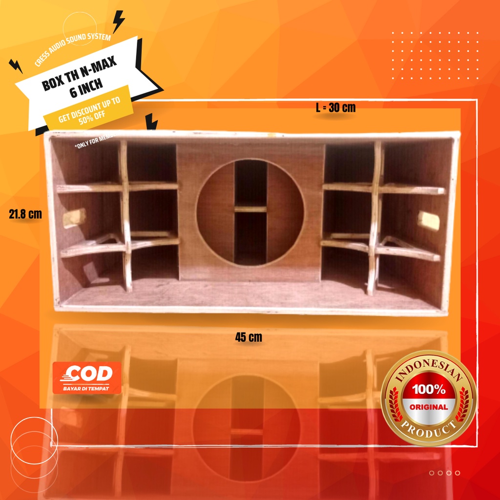 New Box Speaker Sound System Th Nmax 6 Inch Triplek 9 Mm