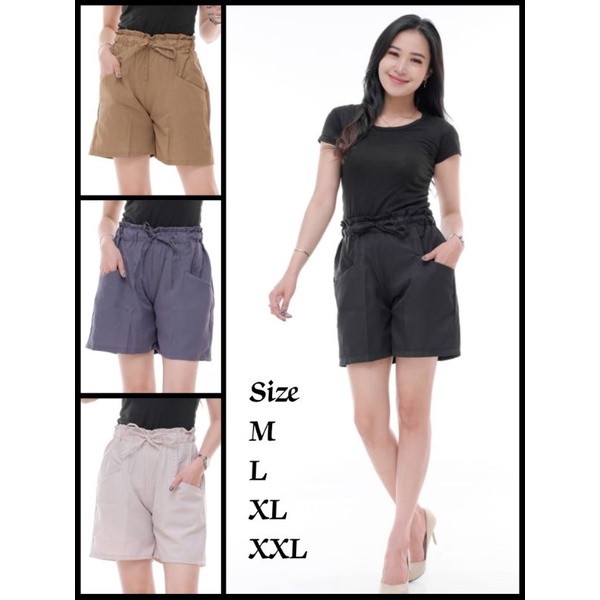 Celana Pendek Santai Wanita / Hotpants Korean Style