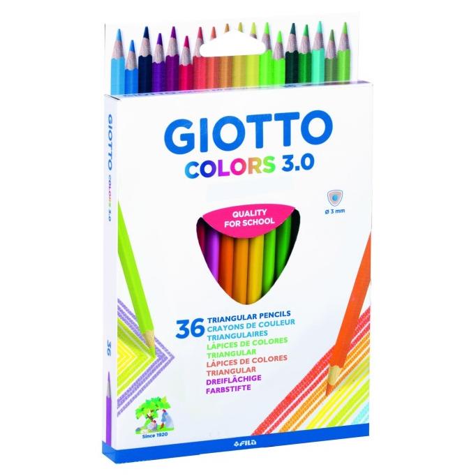 

GIOTTO COLOR 3.0 TRIANGULAR CARDBOARD 36 COLORS