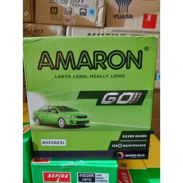 AKI KERING MOBIL INNOVA BENSIN(OLD) /NISSAN JUKE AMARON 55D23L 60AH