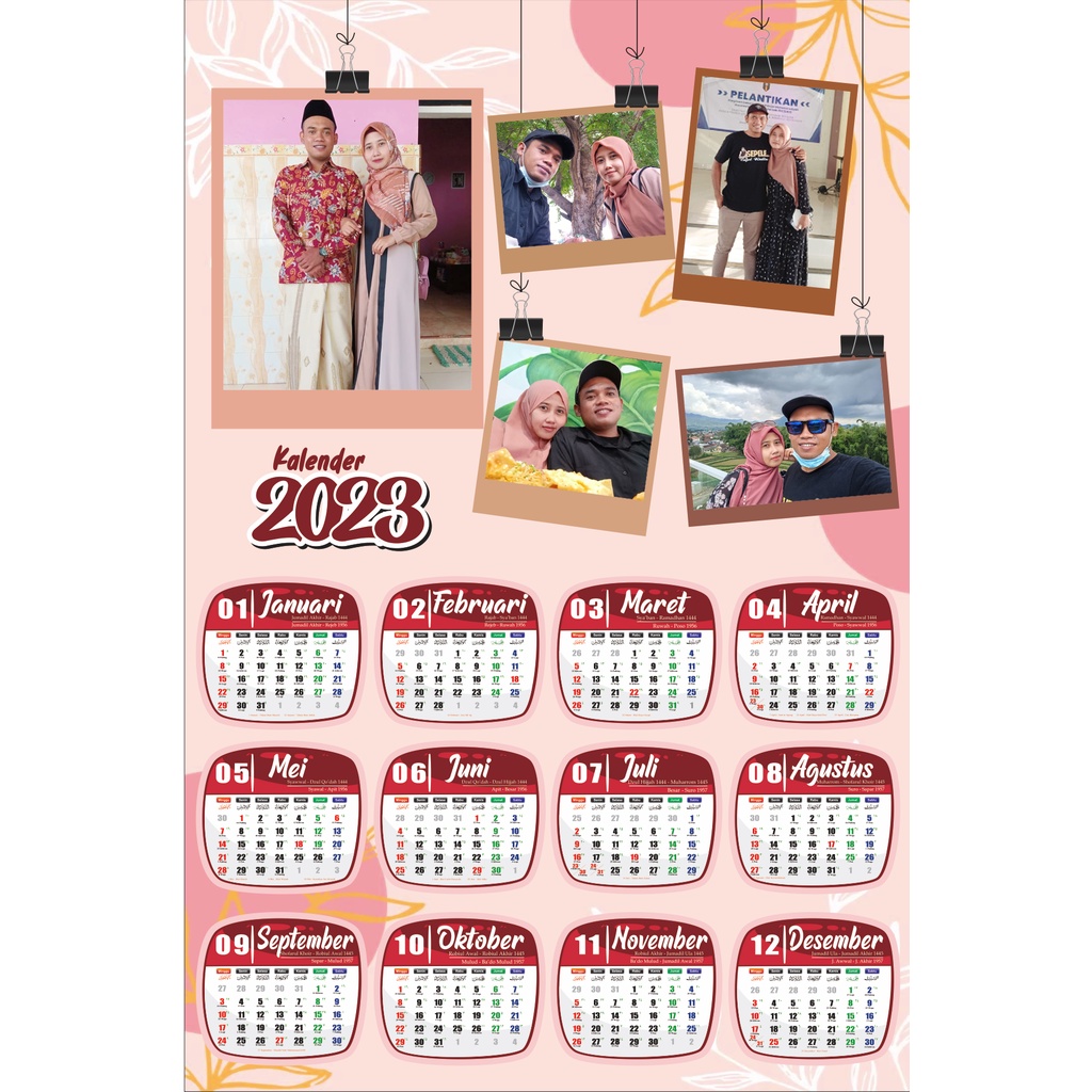 

Cetak Kalender 2023, Kalender Dinding Custom Foto Keluarga Family Ukuran 32x48 cm