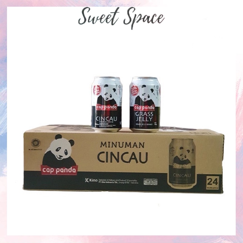 CINCAU CAP PANDA KALENG 310ML 1 DUS = 24 PCS [SWEETSPACE]