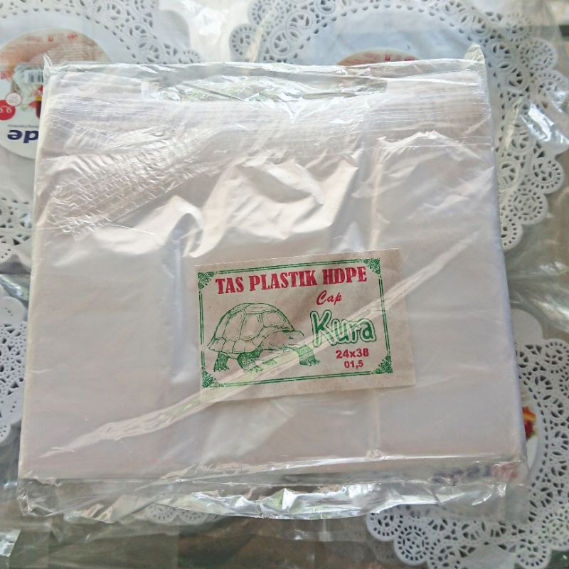 Kantong Plastik Kura Kura Plastik Kresek Putih Bening Aneka Ukuran