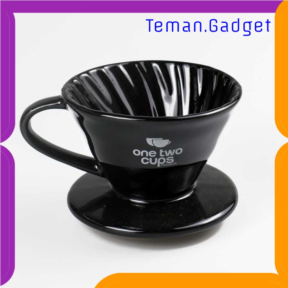 TG - DPR One Two Cups Filter Penyaring Kopi V60 Glass Coffee Filter Dripper - ZM00639