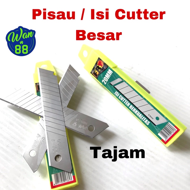

Pisau/Isi/Refill Cutter besar FRT isi 10 pcs Japan Material SK 5 Tajam