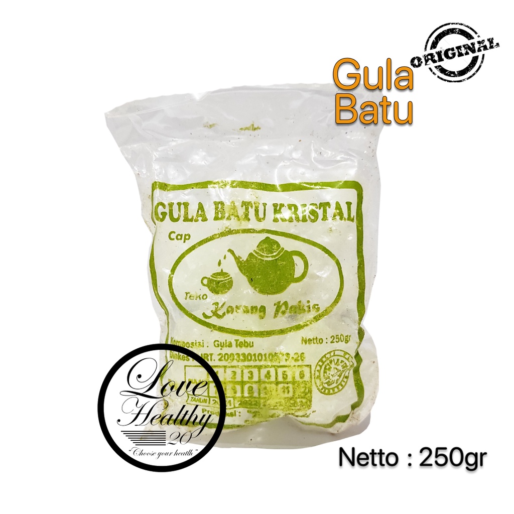 

GULA BATU KRISTAL CAP TEKO KARANG PAKIS 250 GRAM