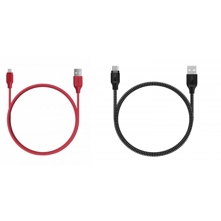 AKN88 - AUKEY CB-AM2 - USB-A To Micro USB Braided Cable - 2M