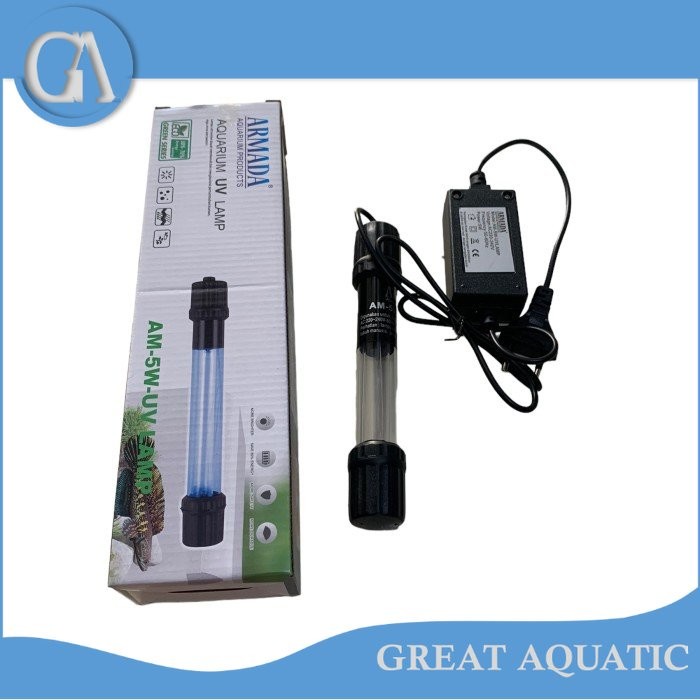 lampu uv aquarium 5 watt ARMADA AM UV 5 WATT 5 W UV LAMP