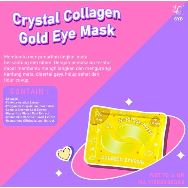 ✿ELYSABETHME✿ Syb eyemask gold untuk under eye atau bawah mata masker emas mata panda