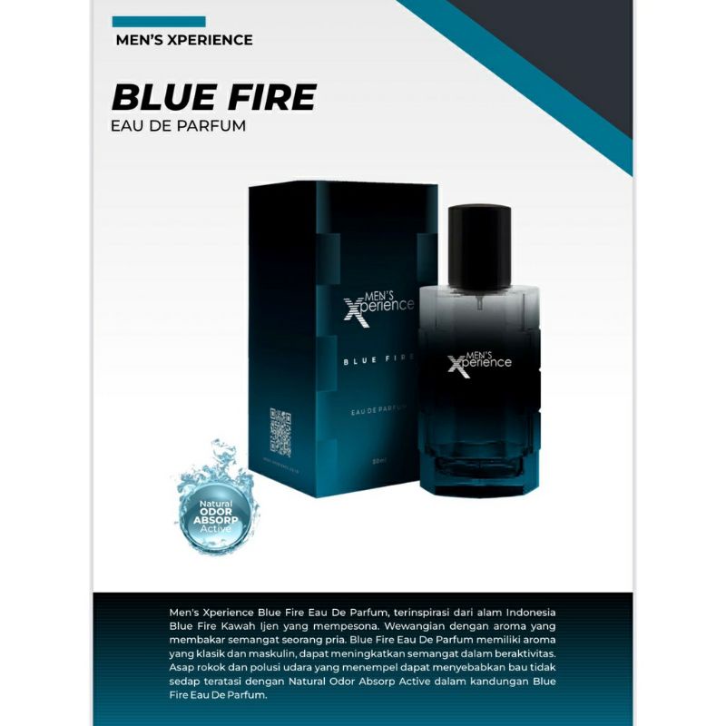 Men's Experience Blue Fire Eau De Parfum 50ml