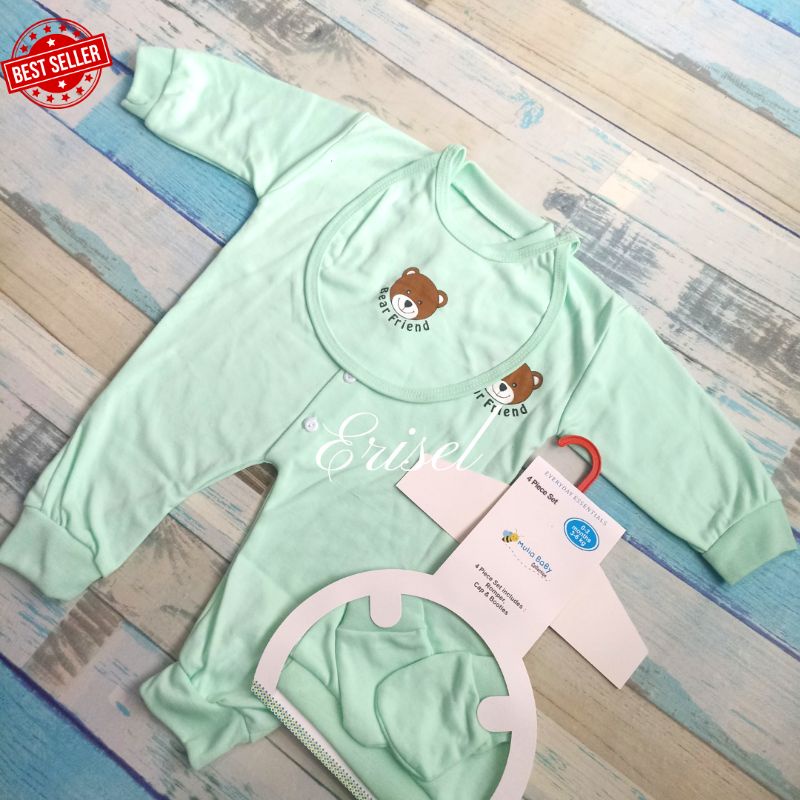 Jumper Set  Bayi 4 in 1 Polos Bodysuit Baby