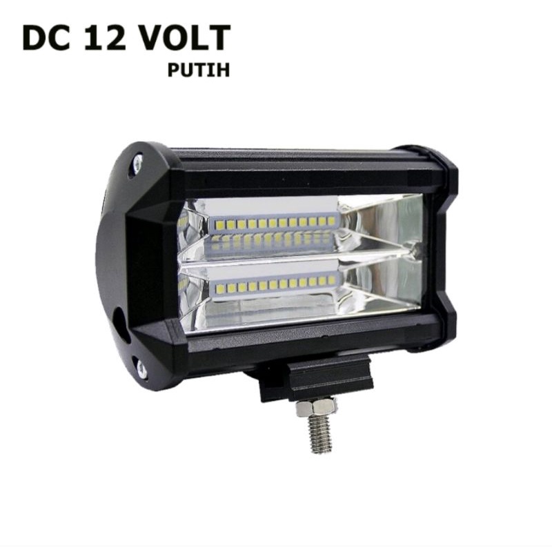 LAMPU TEMBAK SOROT LED BAR CREE CWL 72W 24MATA  2SUSUN LED ATAS 12LED BAWAH 12 LED PNP MOTOR / MOBIL