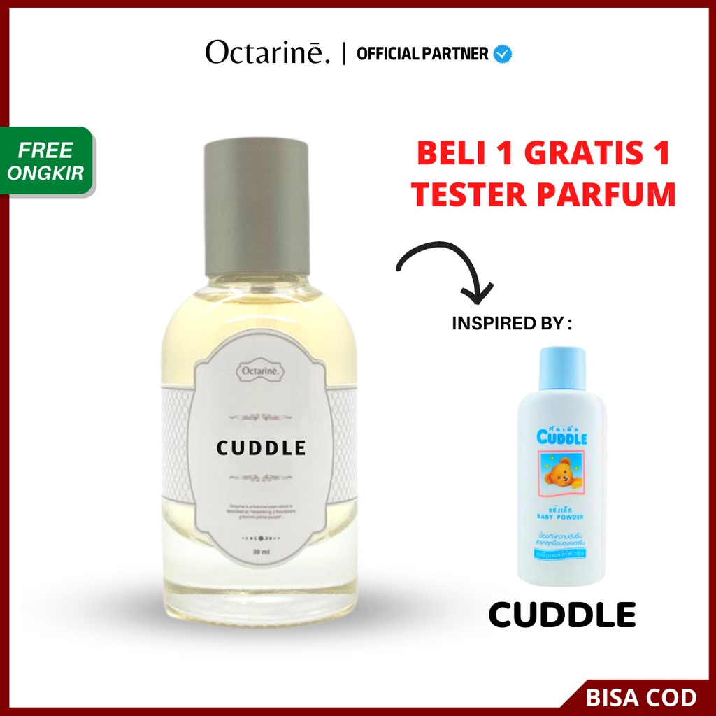 Parfum Wanita Pria Tahan Lama Aroma Bayi Lembut Manis by Octarine - Inspired by Cuddle | Parfume Farfum Perfume Minyak Wangi Cewek Cowok Murah Original