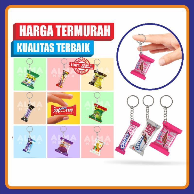 gantungan kunci snack mini unik menarik souvenir souvenirpernikahan souvenirwedding jualsouvenir sou
