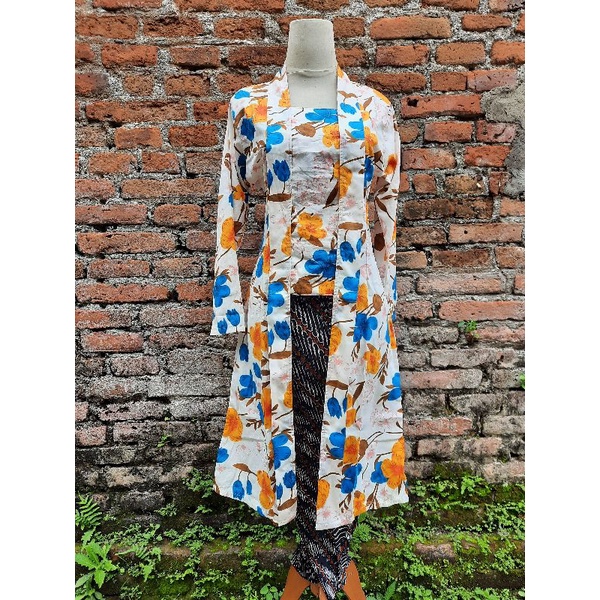 kebaya kutu baru panjang katun Jepang